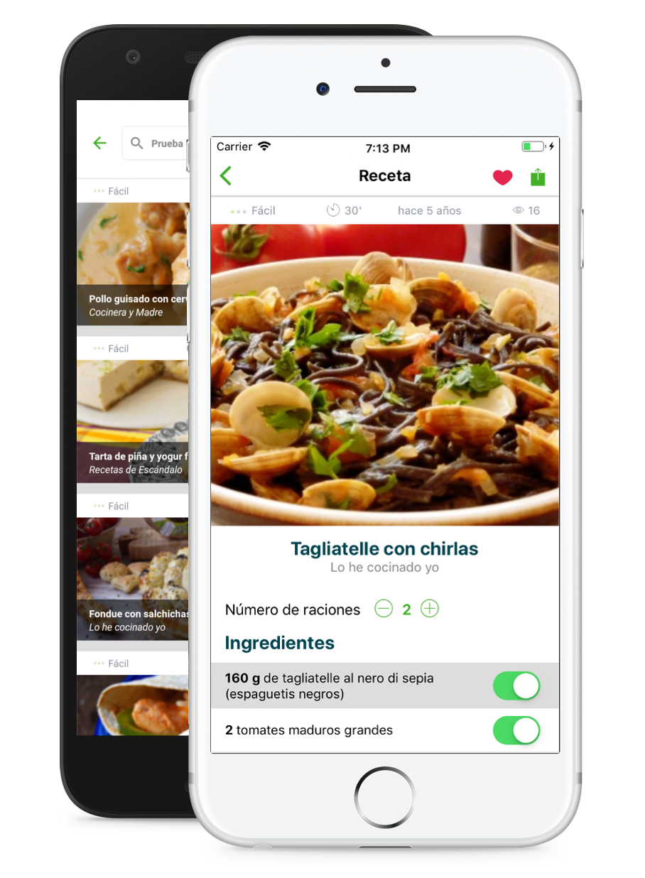 Recetix para iPhone y Android